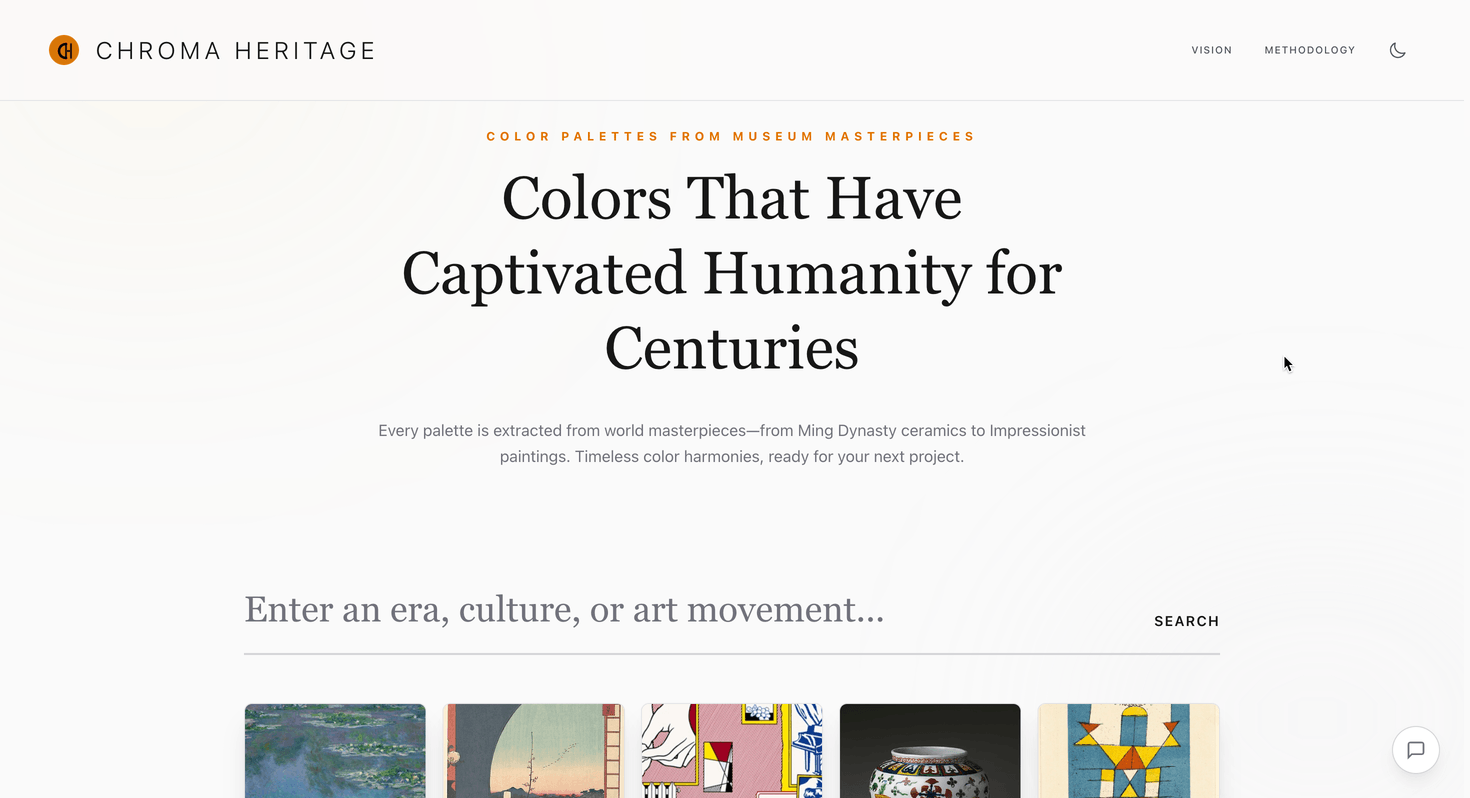 Chroma Heritage interactive demo