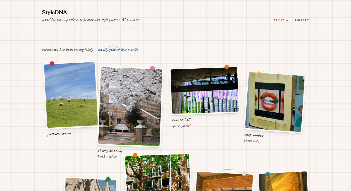 StyleDNA interactive demo